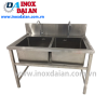 Chậu rửa bát công nghiệp 2 hố