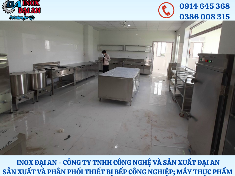 Thiết bị bếp một chiều trường học