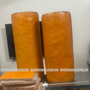 Chả quế khách sử dụng máy nướng chả quế Inox Đại An